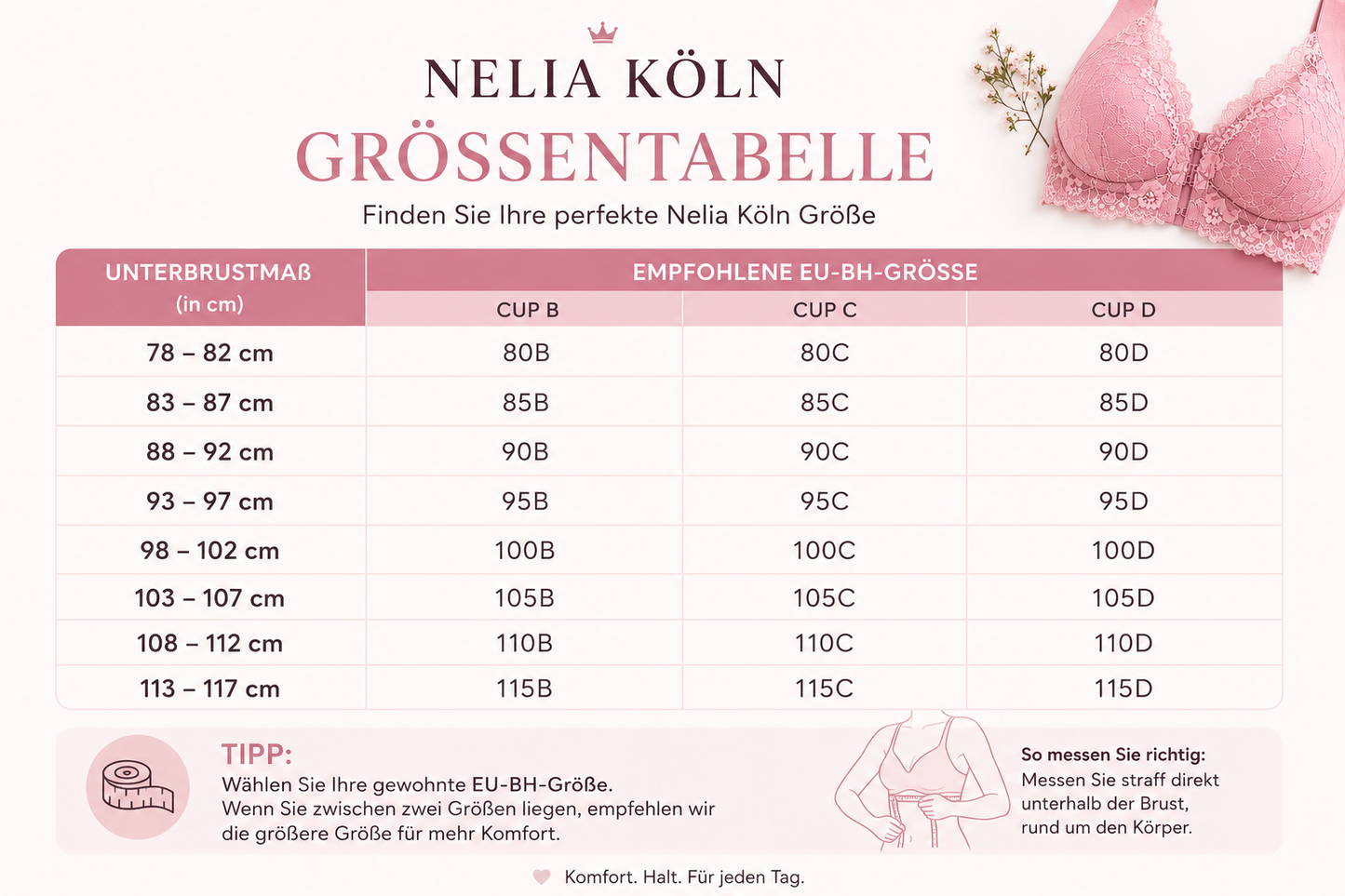Nelia™ Komfort-BH – Weicher Halt & Maximaler Komfort